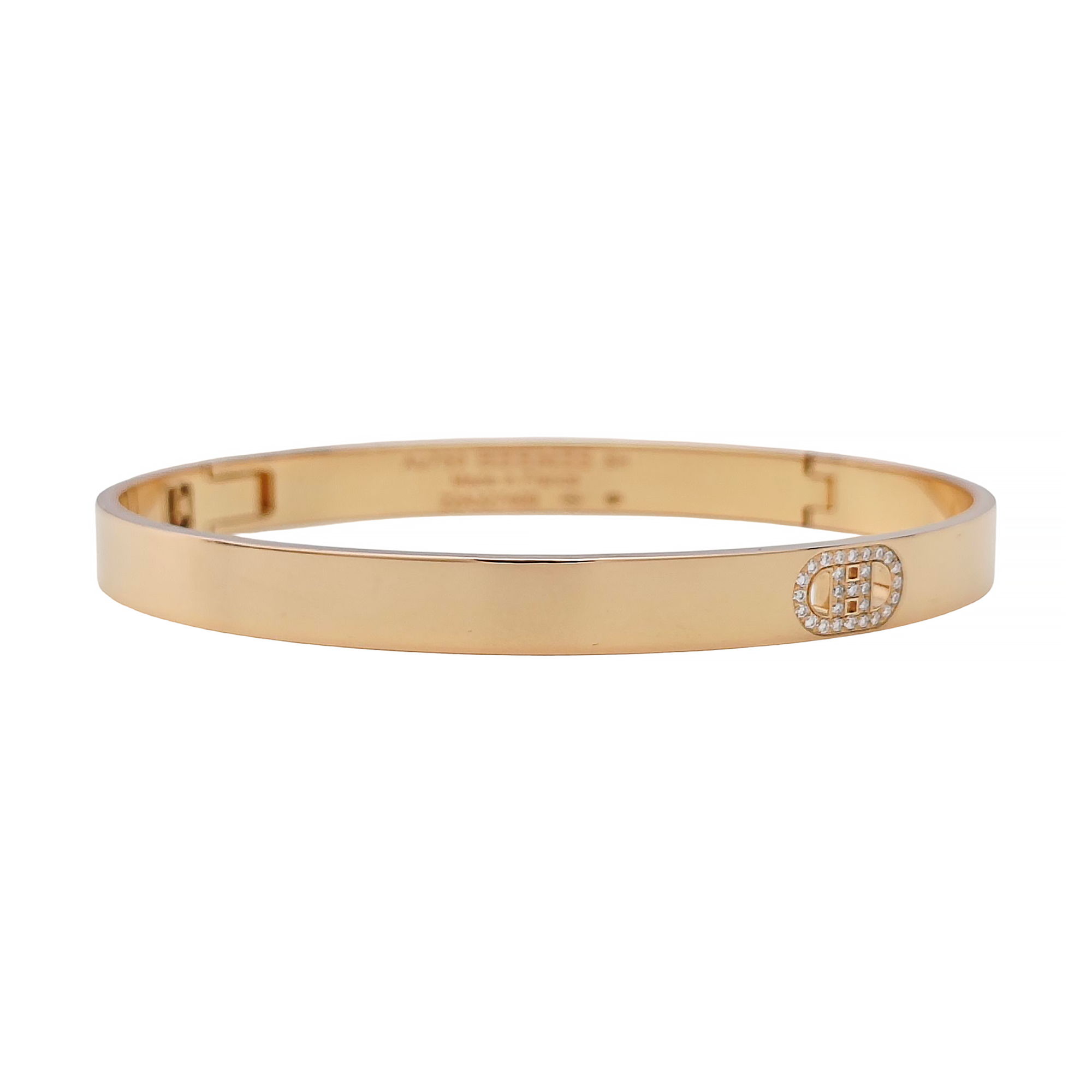 H D'ancre 18k Rose Gold Bangle