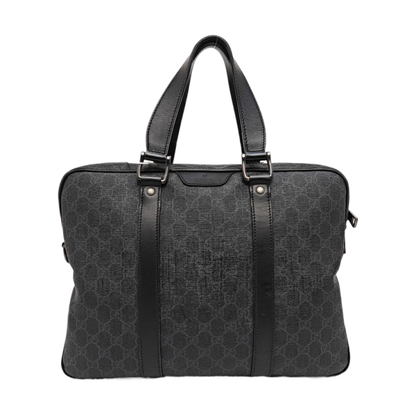 Monogram Coated Canvas Top Handle Bag Black