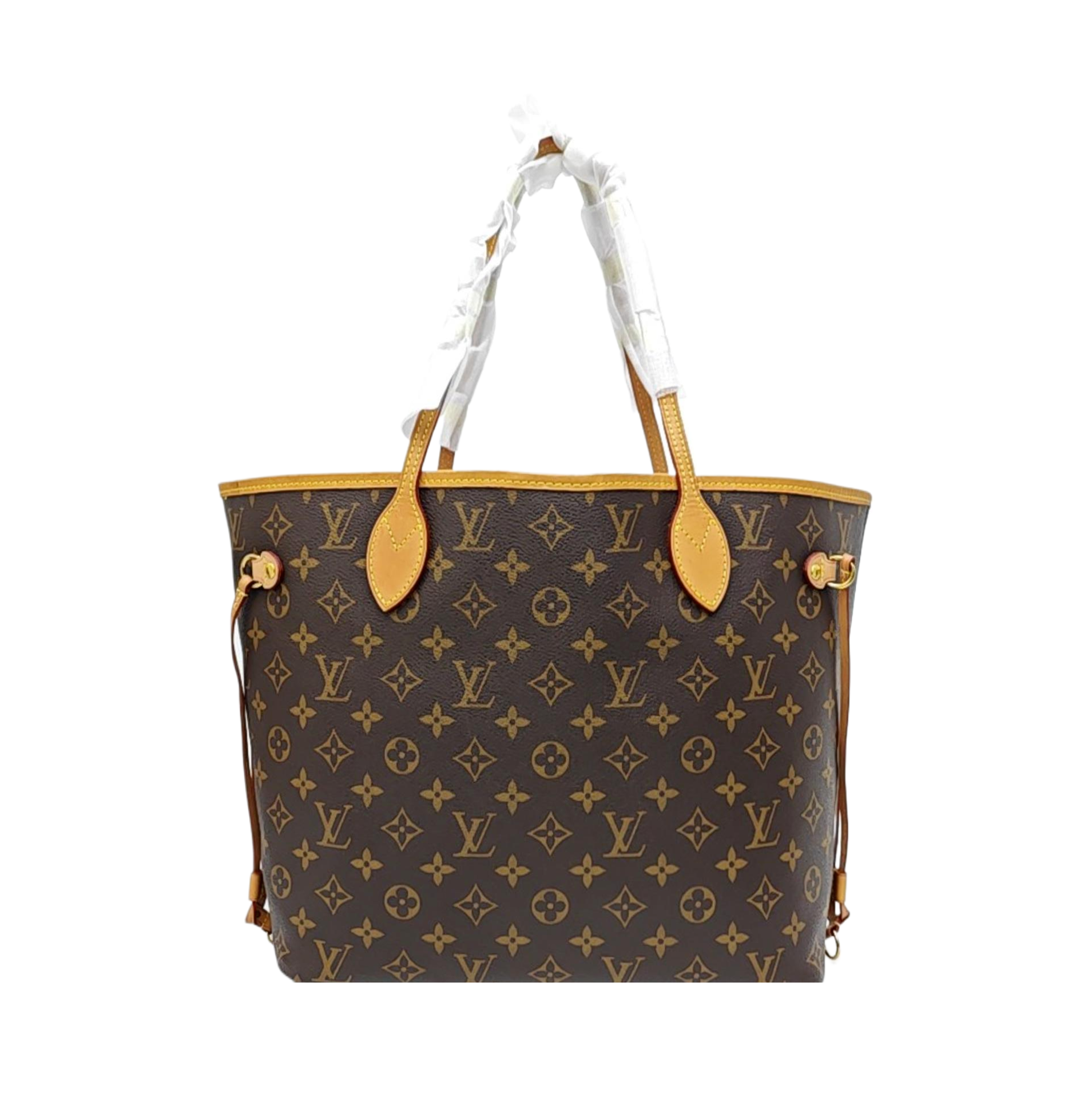 NEVERFULL MM Monogram Coated Canvas Brown
