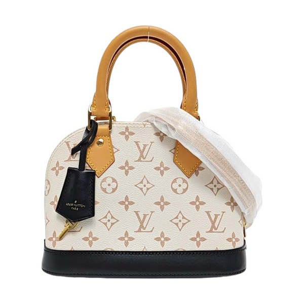 ALMA BB Monogram Coated Canvas White