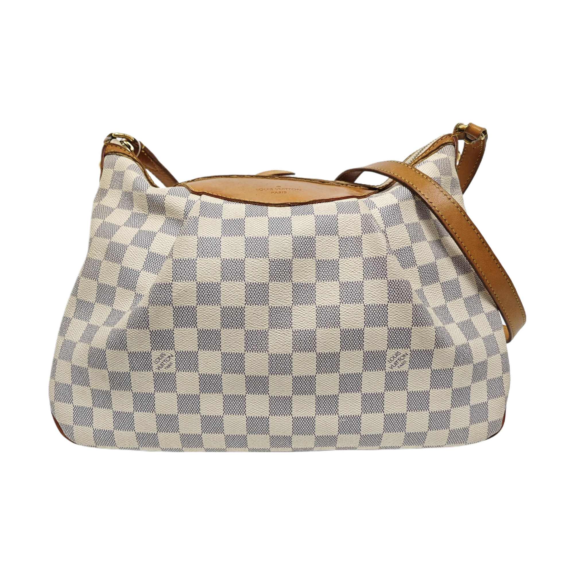 SIRACUSA MM Damier Azur Coated Canvas White
