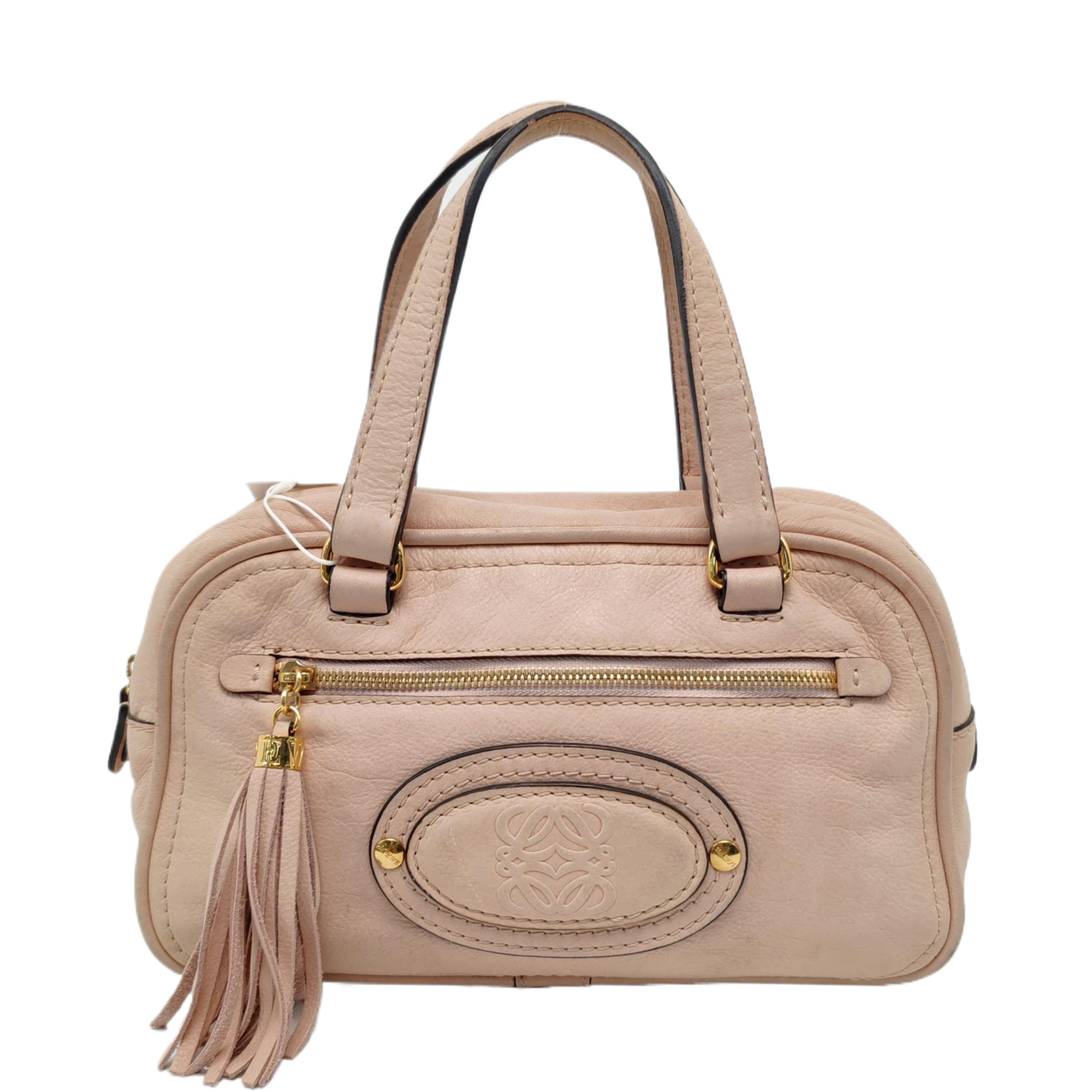Calfskin Top Handle Bag Pink
