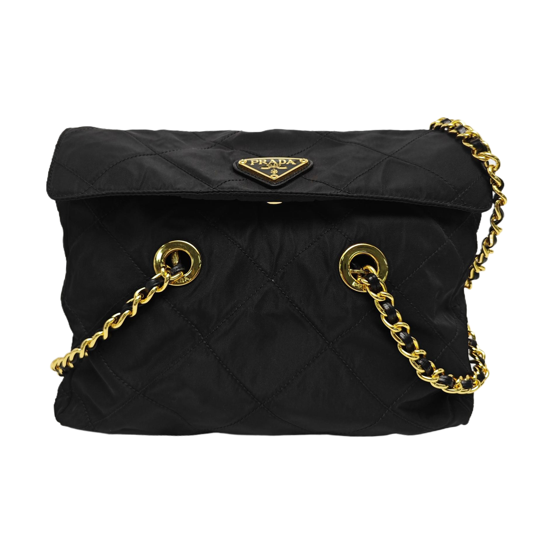 Nylon Quilted Nylon Black