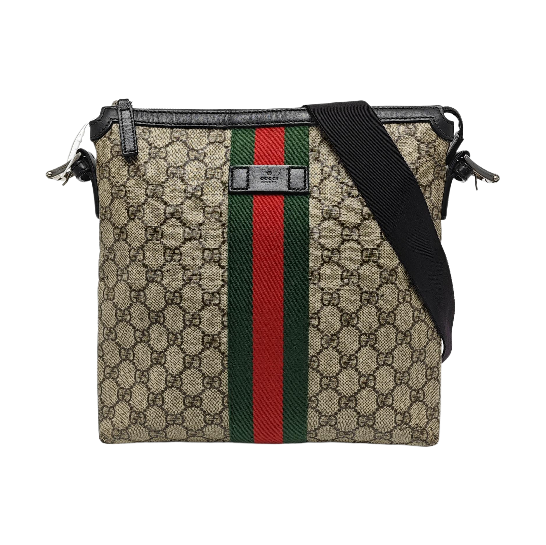 GG Supreme Monogram Coated Canvas Black