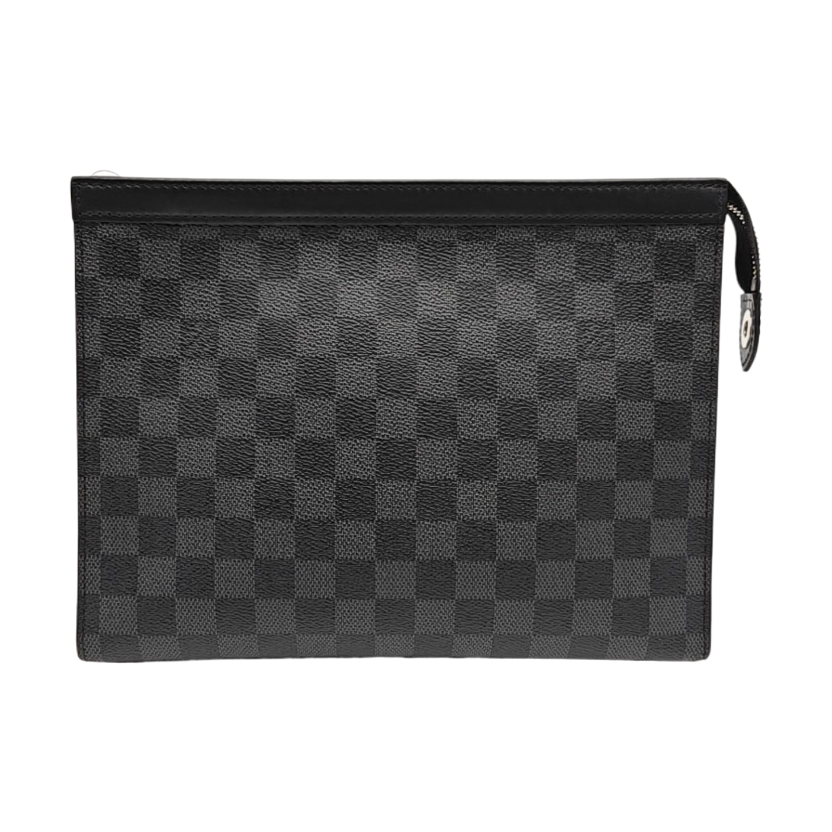 Pochette Voyag MM Damier Graphite Coated Canvas Gray