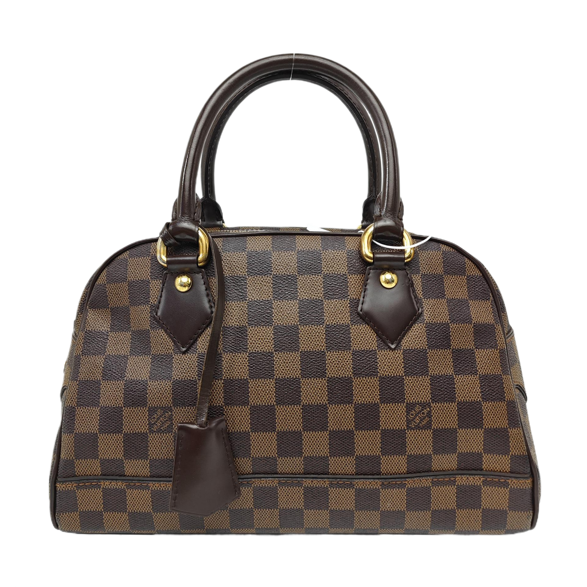 DUOMO Damier Ebene Coated Canvas Brown