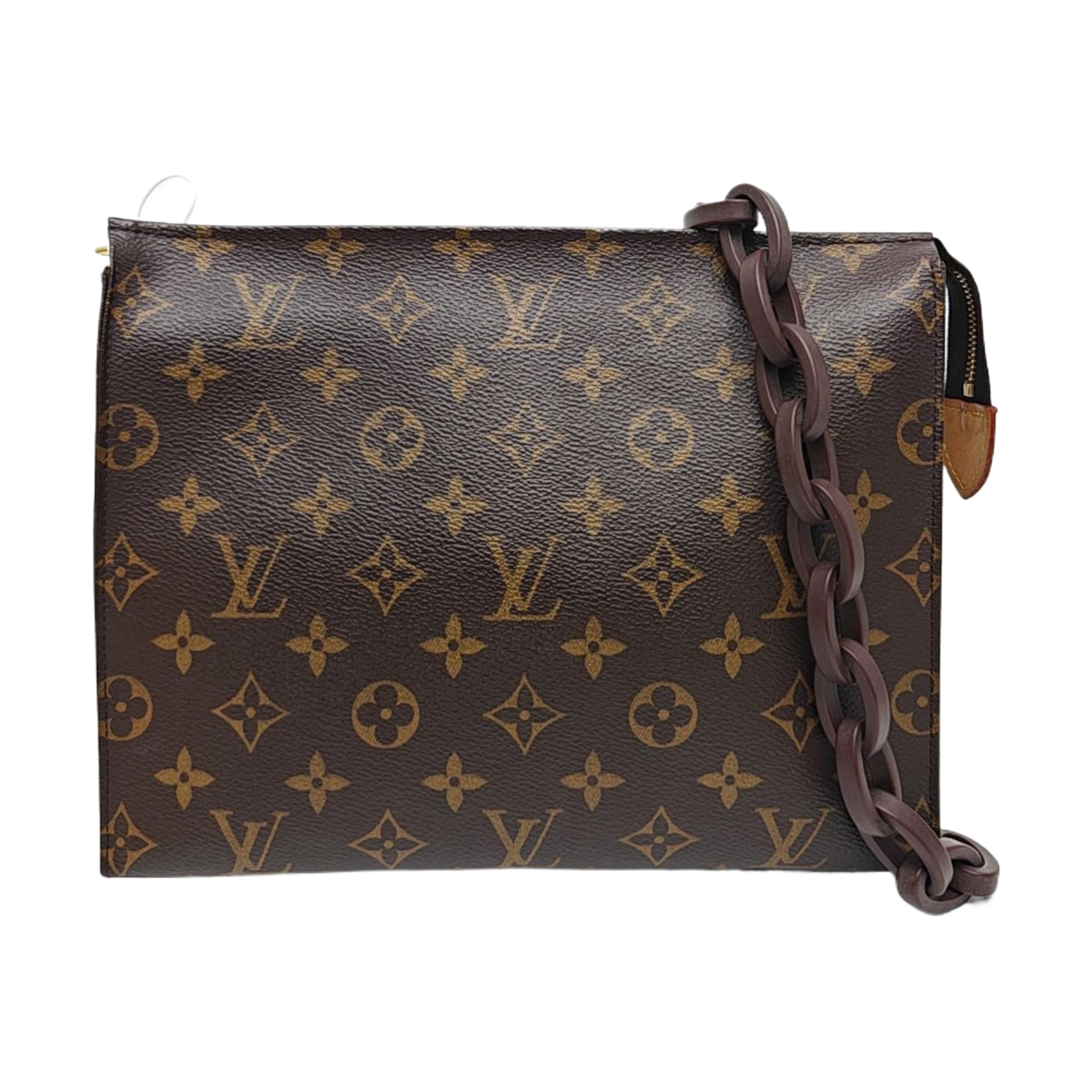 TOILET POCKET Monogram Coated Canvas Brown