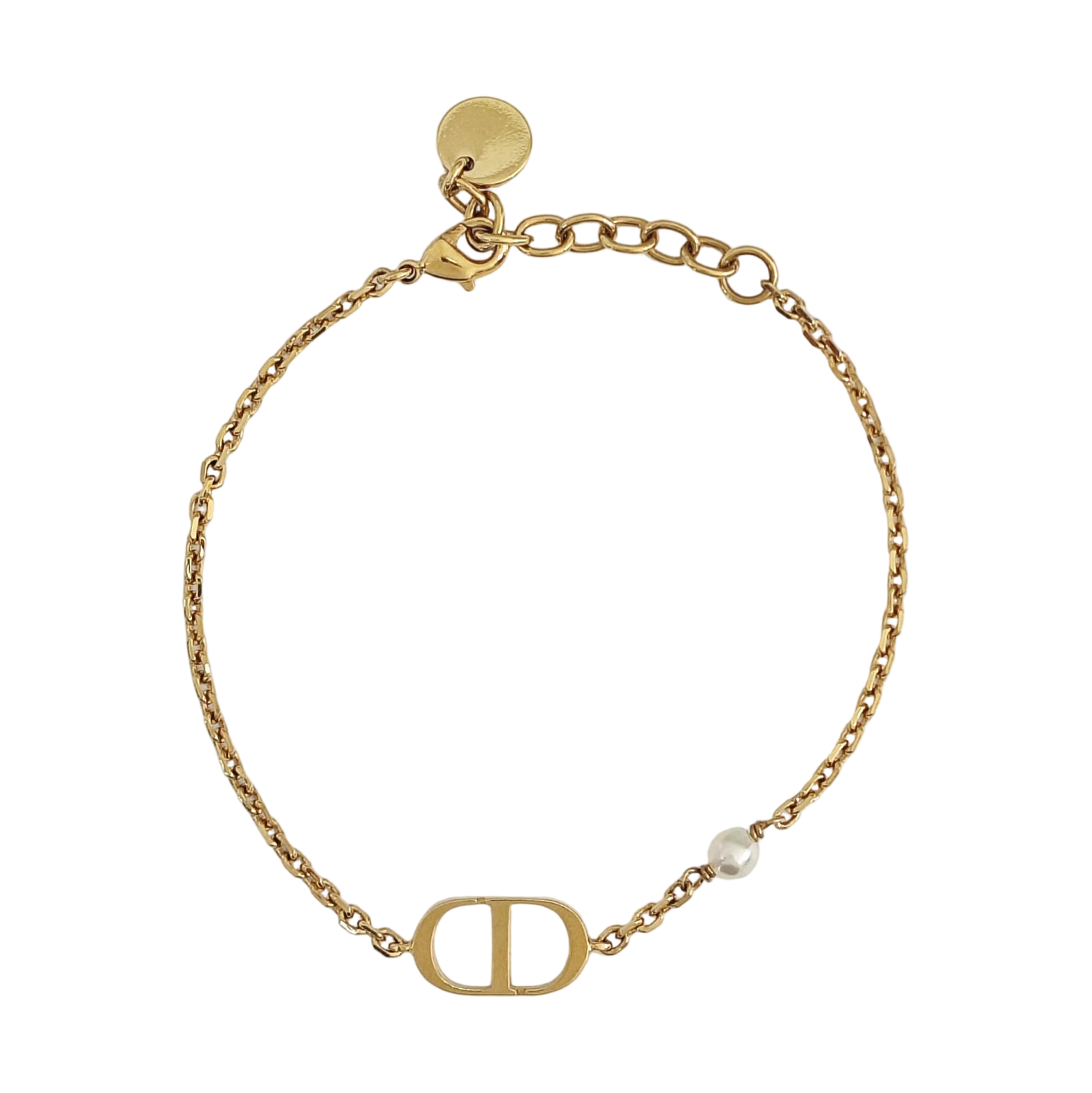 Petit CD Metal Gold Bracelet