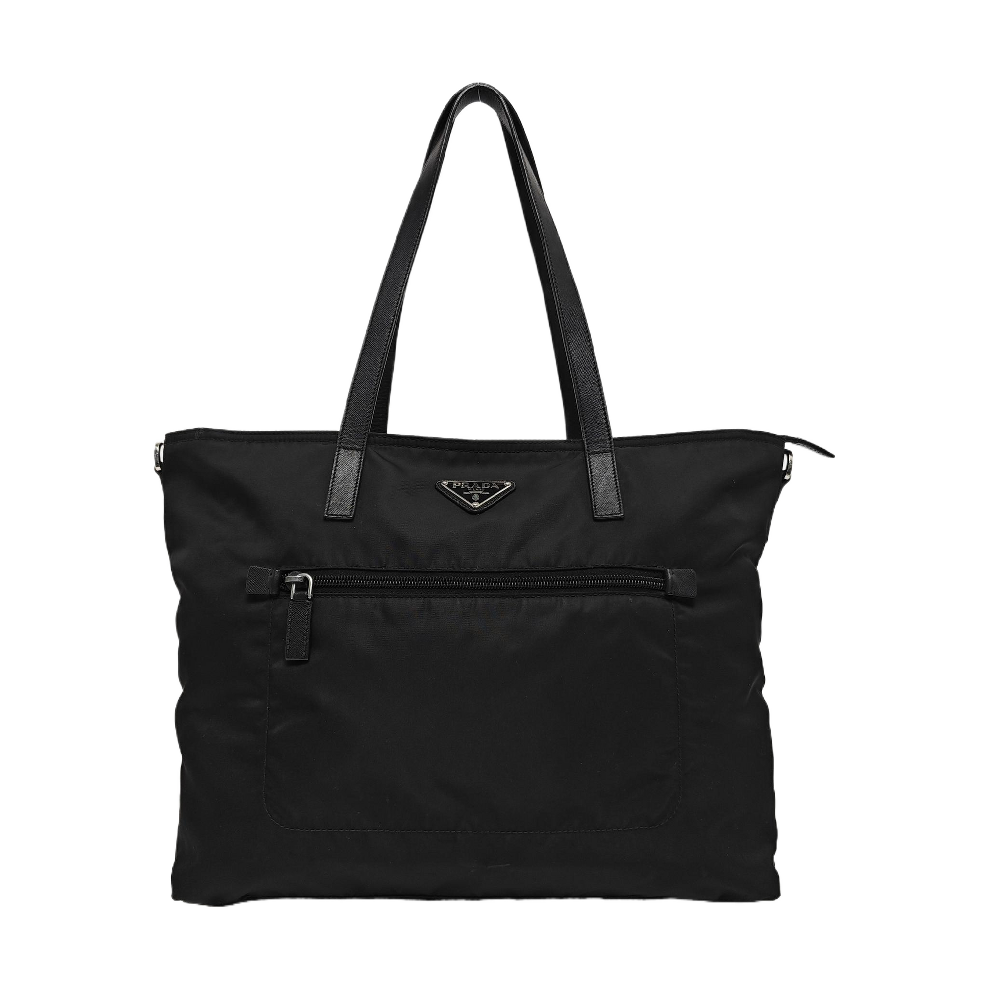 Nylon Tote Bag Black