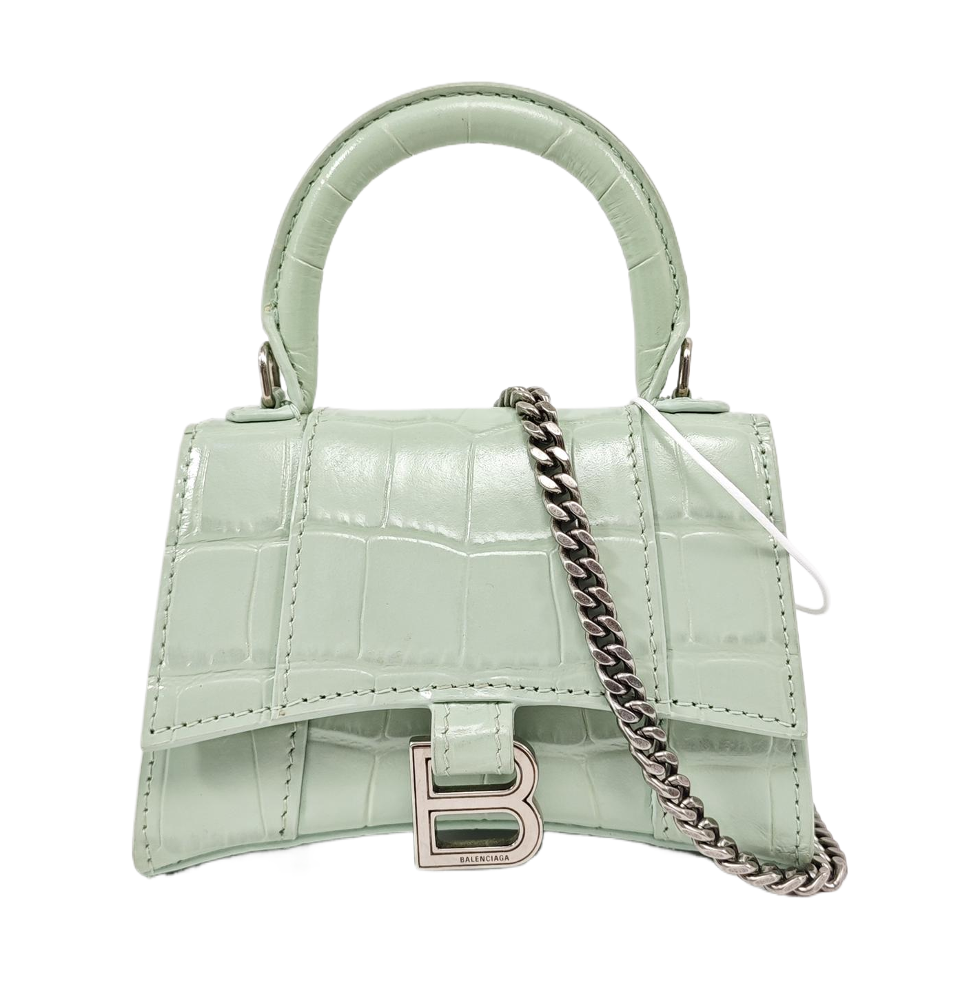 Hourglass Mini Calfskin Green