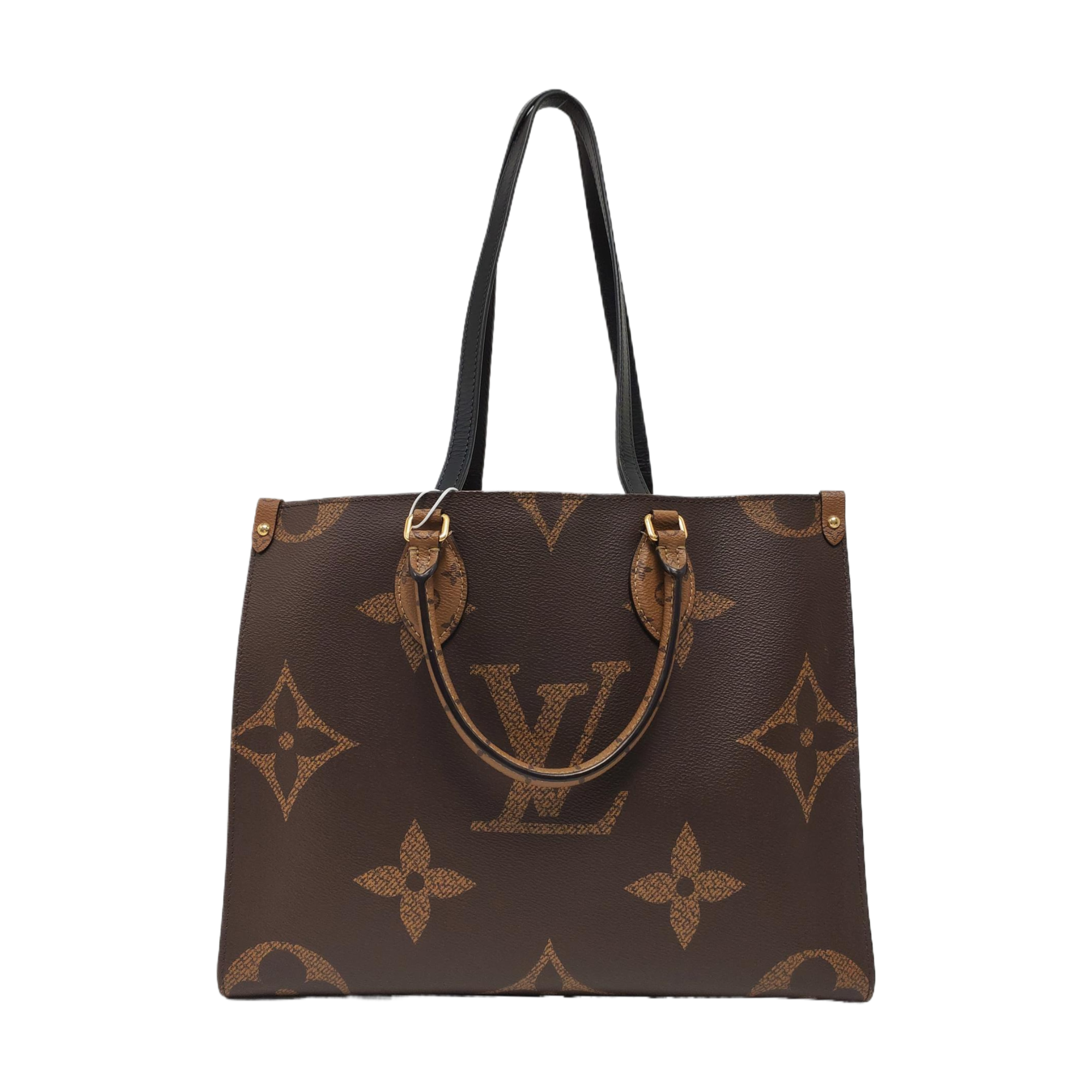 Authenticated pre-owned  ONTHEGO MM Monogram Coated Canvas Brown - Tote Bag at Looply
