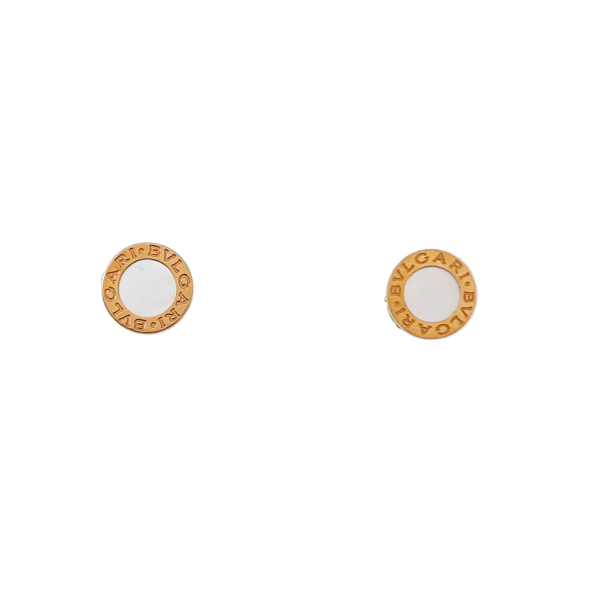 BVLGARI BVLGARI 18k Rose Gold Stud Earrings