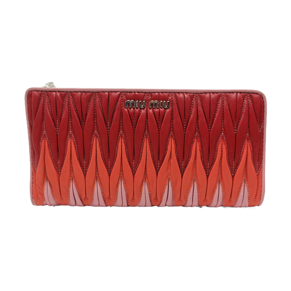 Quilted Lambskin Wallet Multicolor