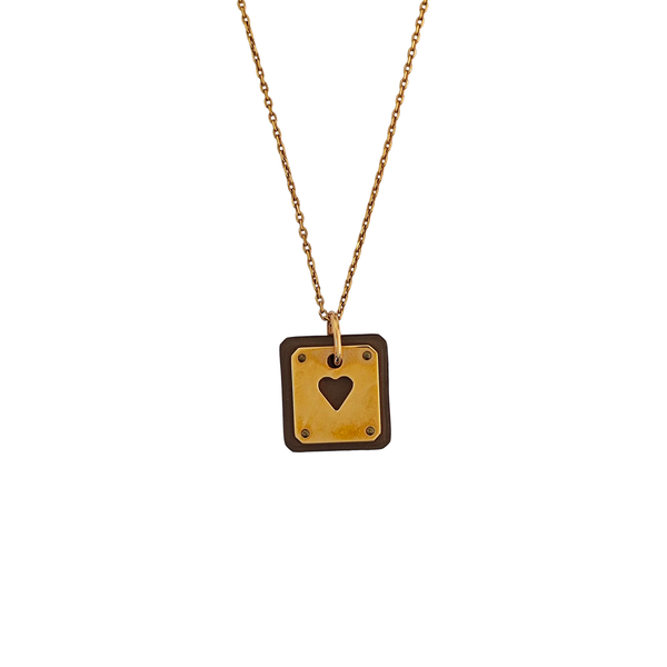 As De Coeur Metal Rose Gold Necklace
