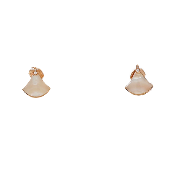 DIVAS' DREAM Rose Gold Stud Earrings