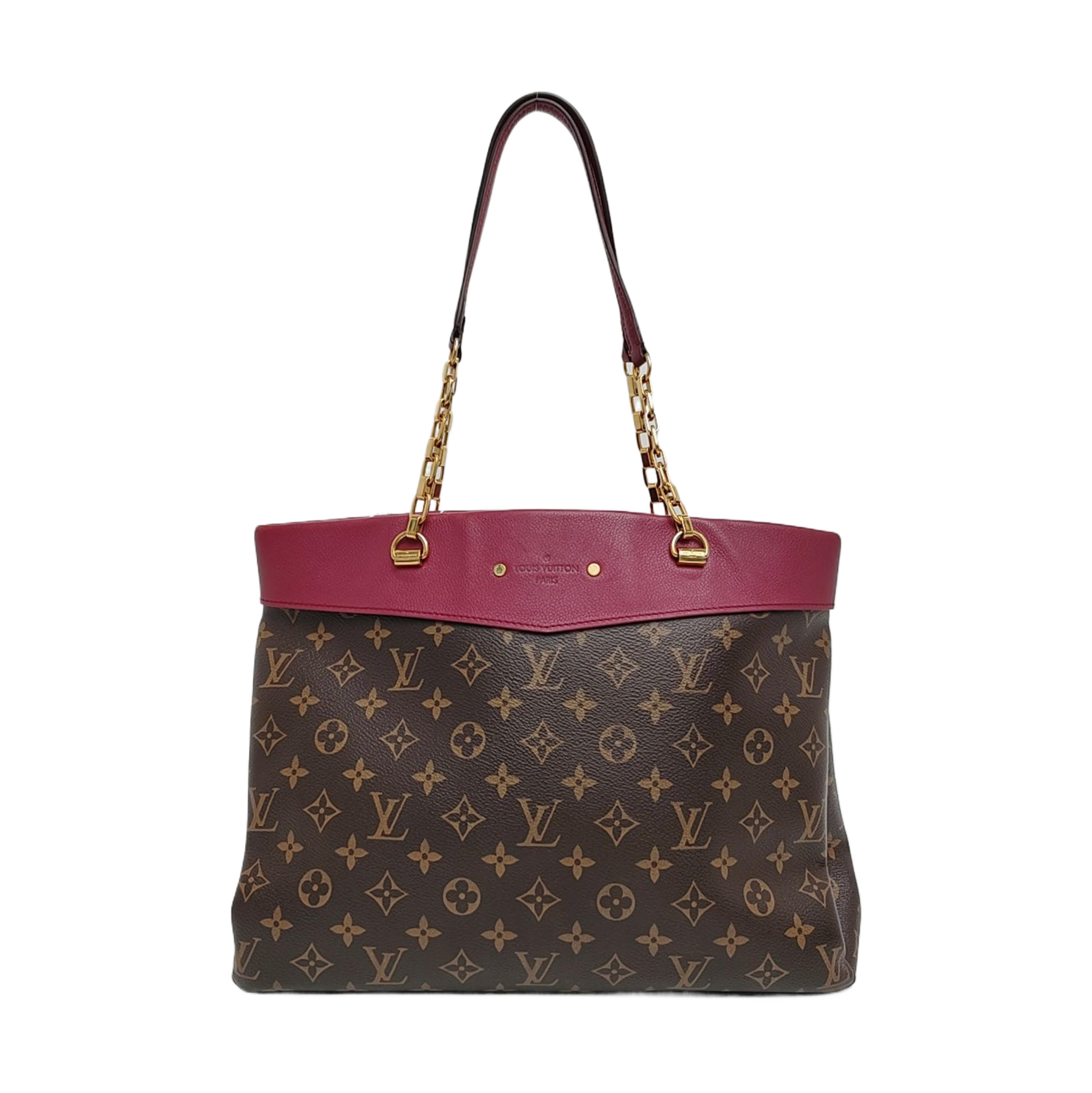 Authenticated pre-owned  PALLAS Monogram Coated Canvas Brown - Tote Bag at Looply