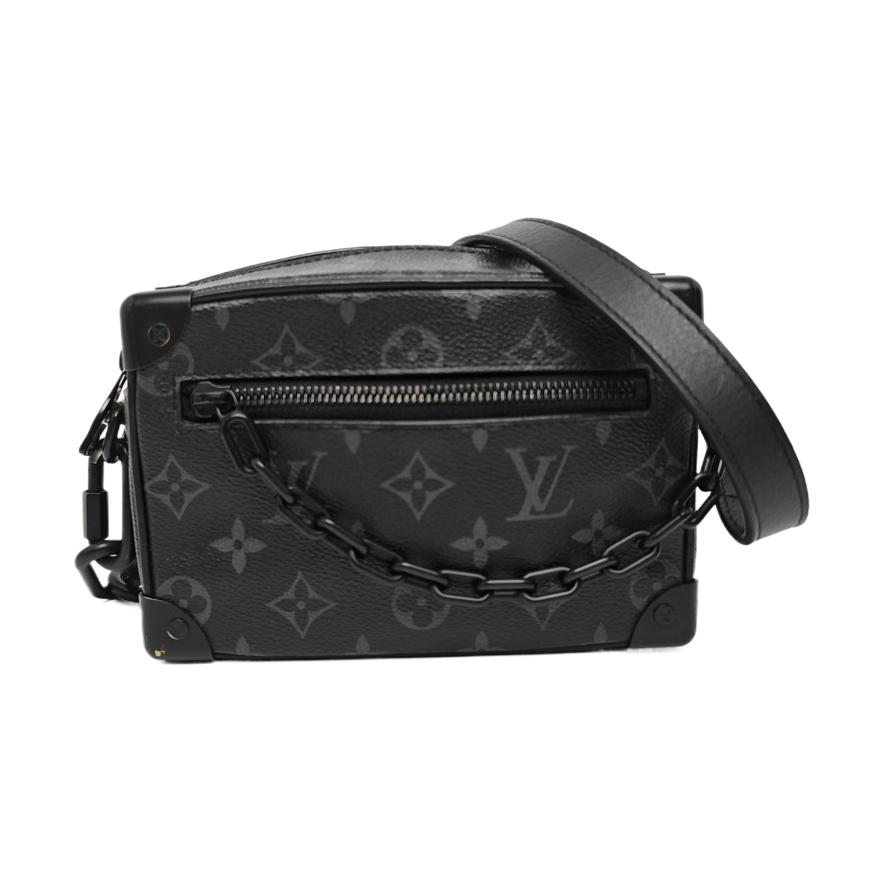 SOFT TRUNK Mini Monogram Coated Canvas Black