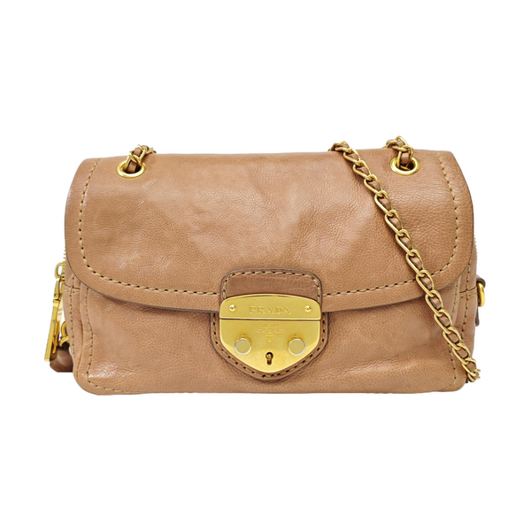 Calfskin Shoulder Bag Pink