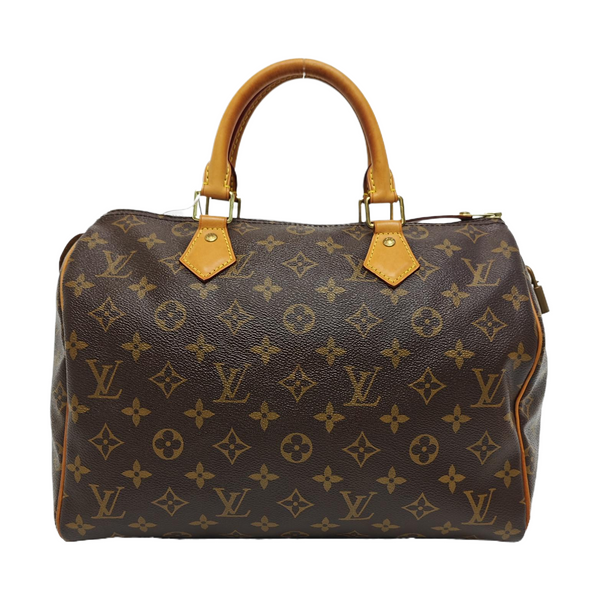 SPEEDY 30 Monogram Coated Canvas Brown