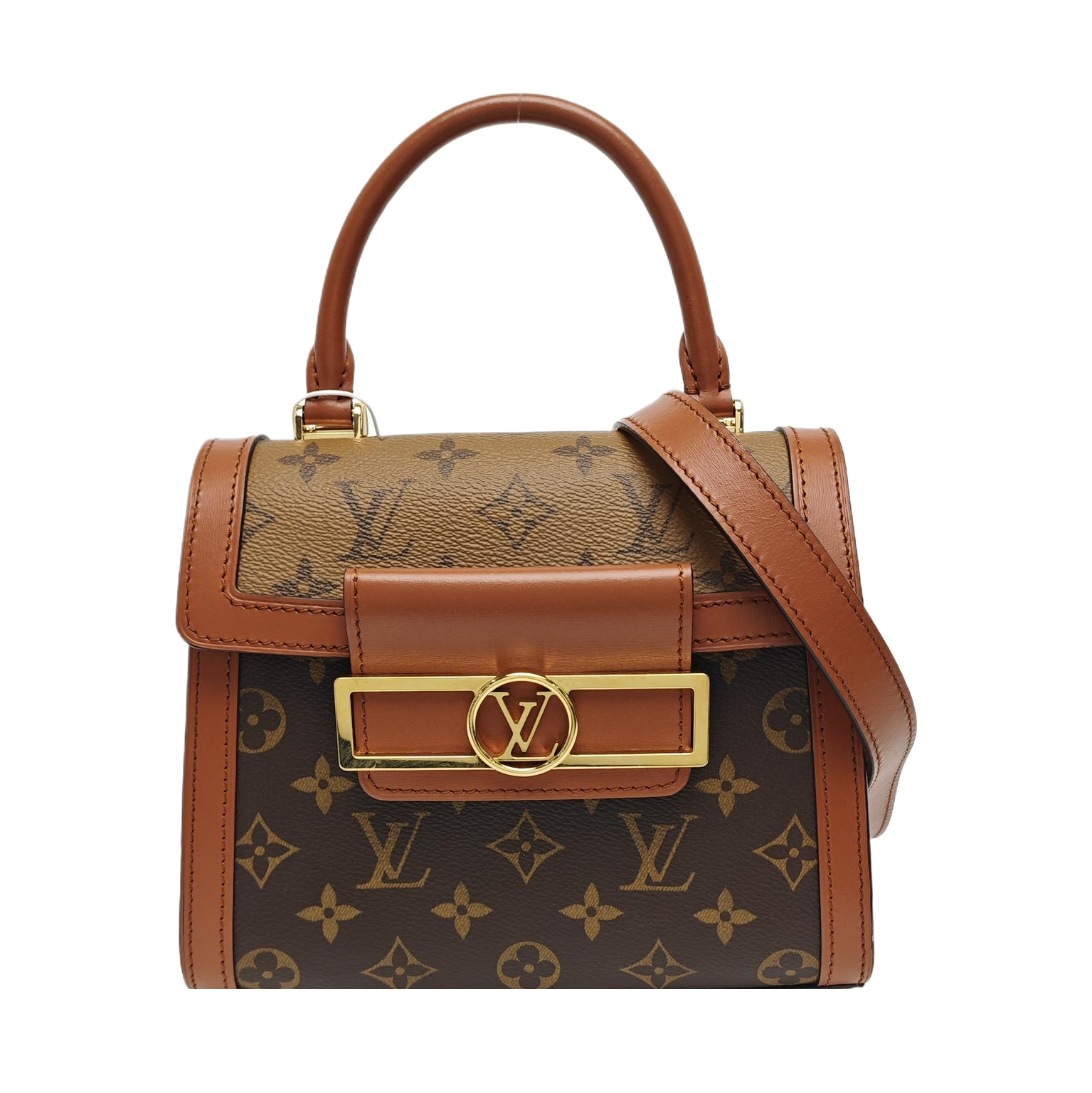DAUPHINE Monogram Coated Canvas Brown