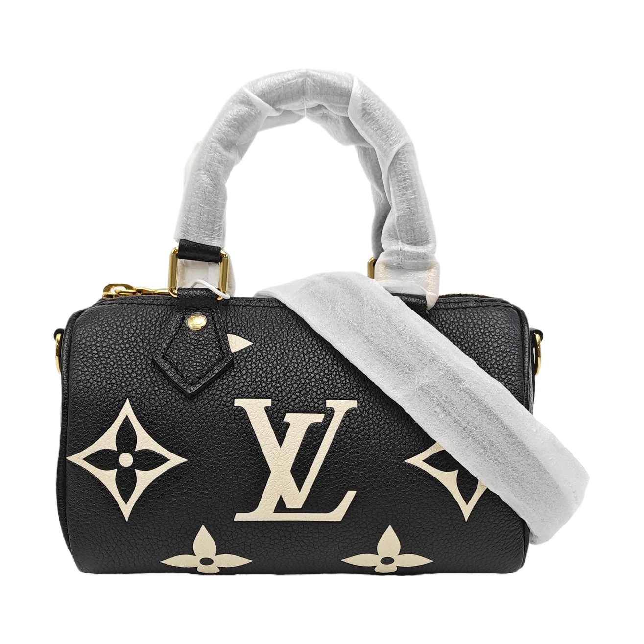 SPEEDY Nano Monogram Calfskin Black