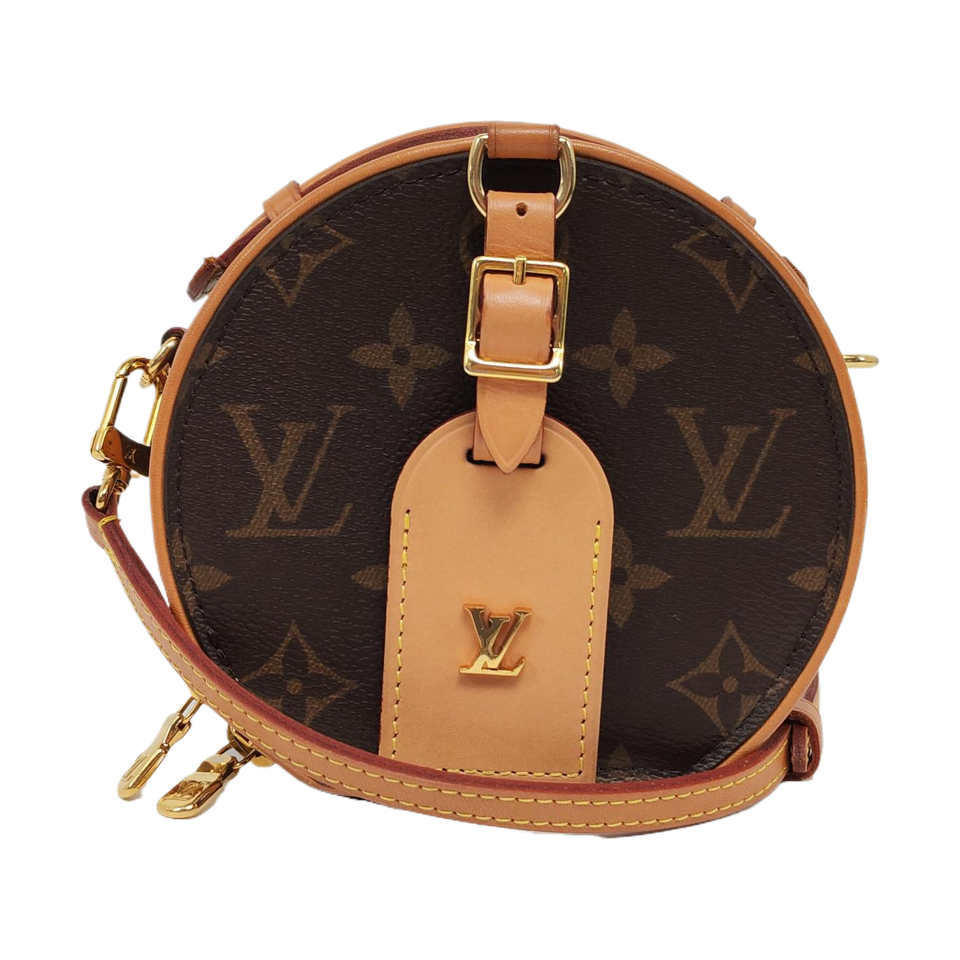 BOITE CHAPEAU Mini Monogram Coated Canvas Brown