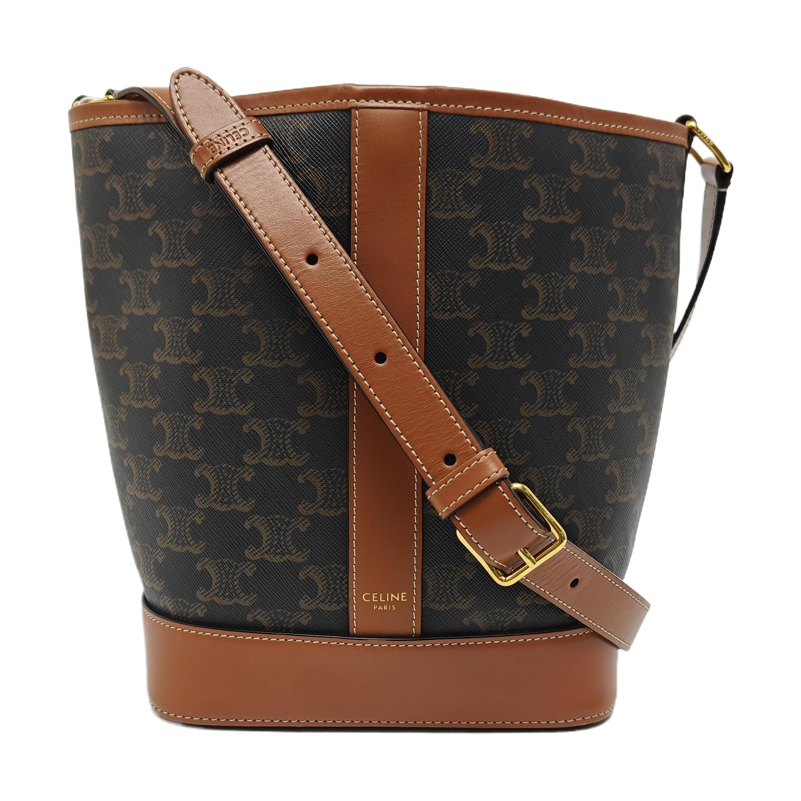 TRIOMPHE CANVAS Small Coated Canvas Brown