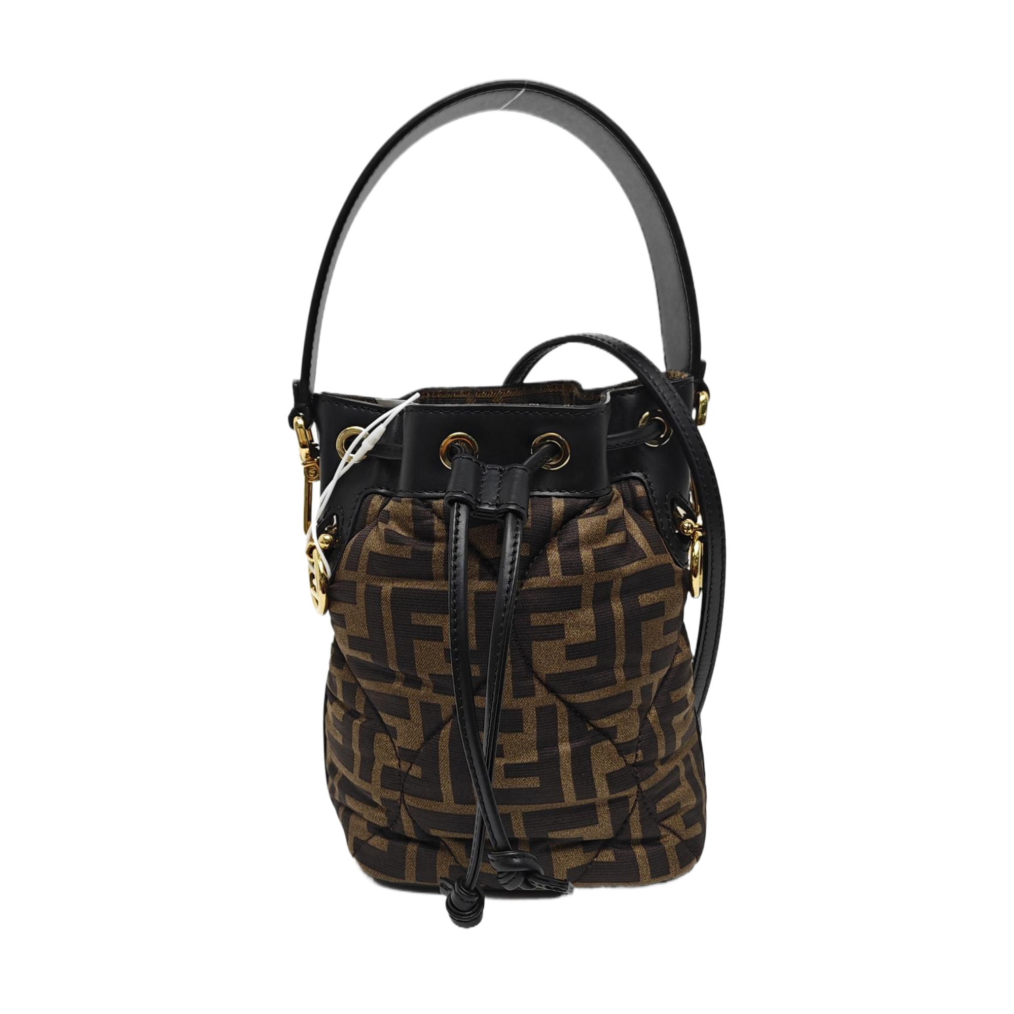 Authenticated pre-owned  Mon Tresor Mini Fabric Brown - Shoulder Bag at Looply