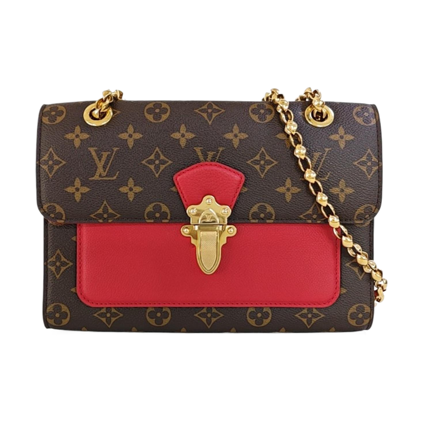 VICTOIRE Monogram Coated Canvas Brown