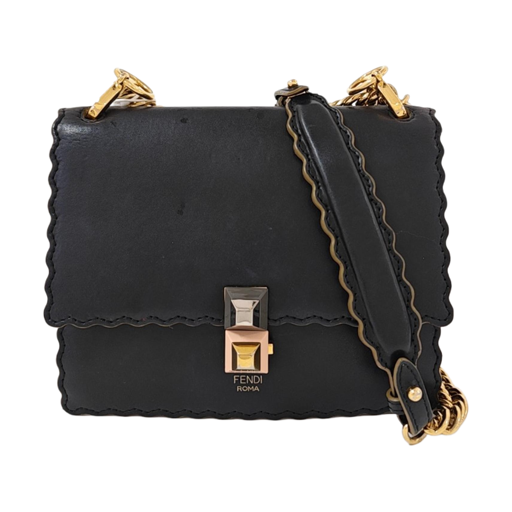 Kan I Small Calfskin Black