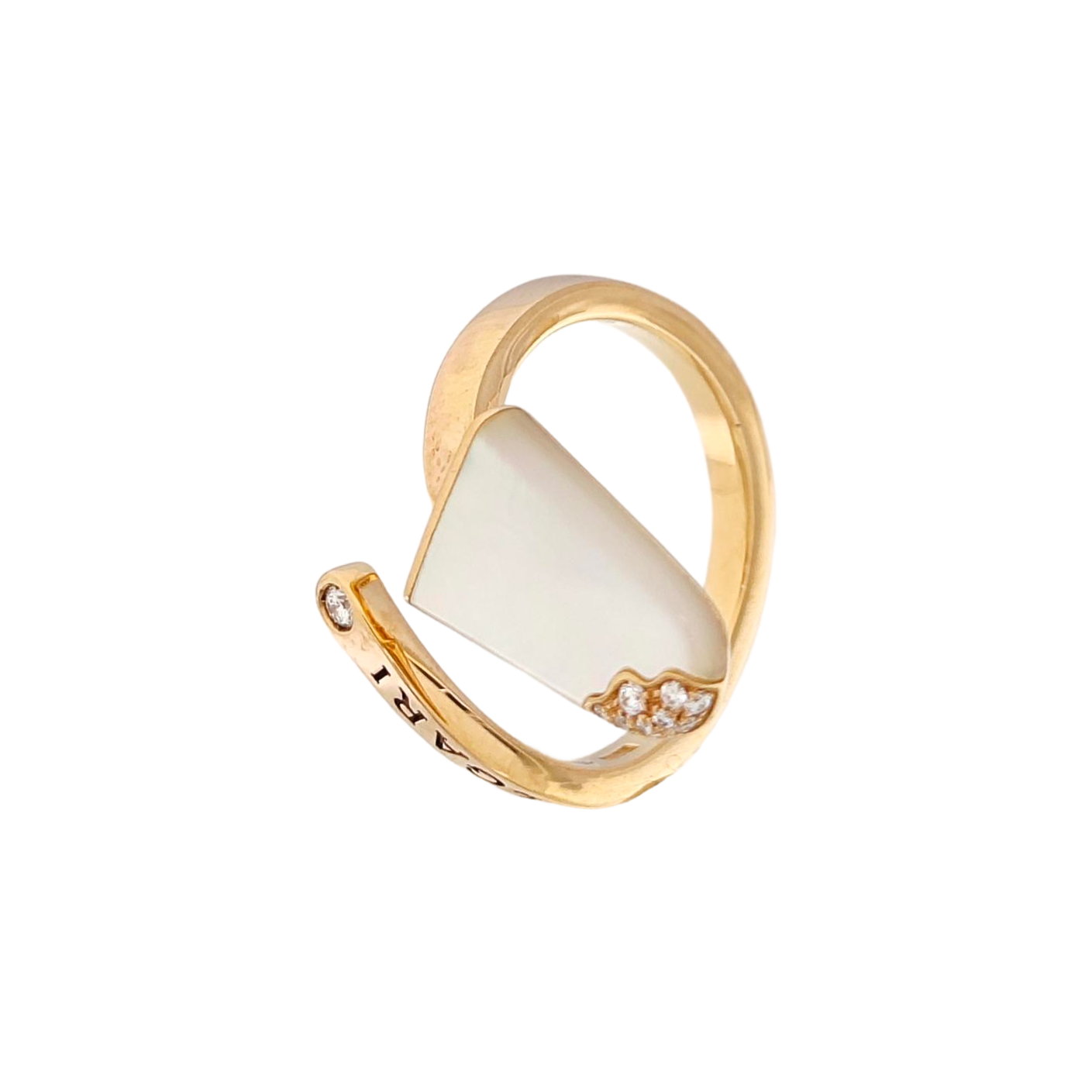 BVLGARI BVLGARI Anillo de oro rosa de 18k EU 52