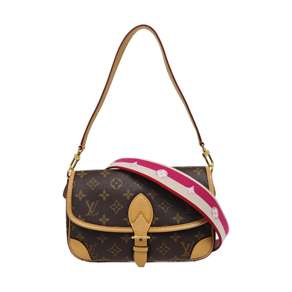 DIANE Monogram Coated Canvas Brown