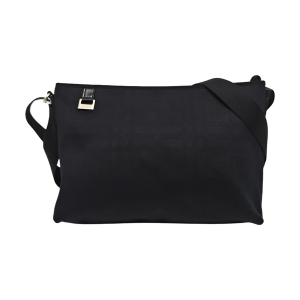 Fabric Shoulder Bag Black