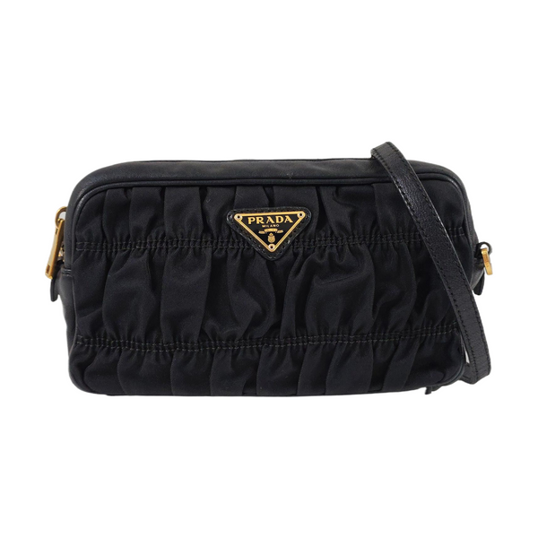Nylon Shoulder Bag Black
