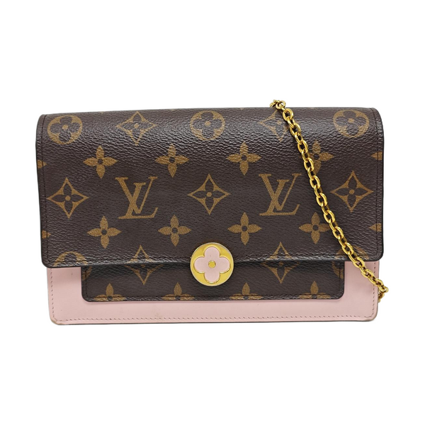 FLORE Monogram Coated Canvas Brown