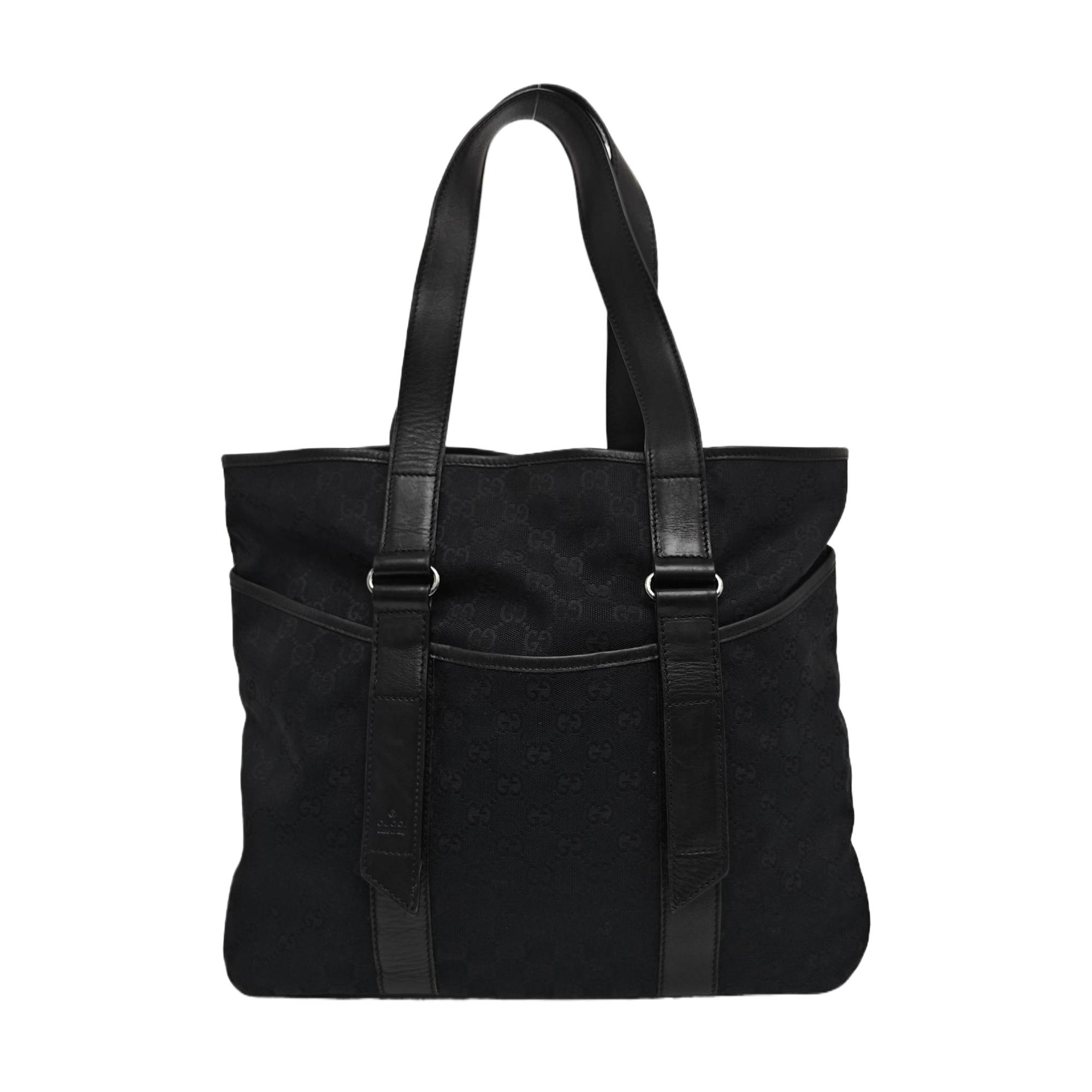 Monogram Canvas Top Handle Bag Black