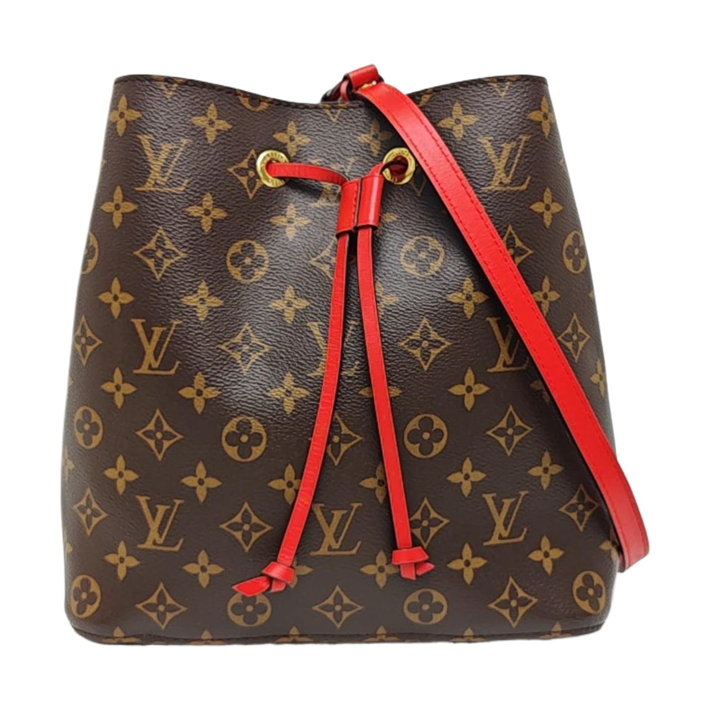 NÉONOÉ MM Monogram Coated Canvas Brown