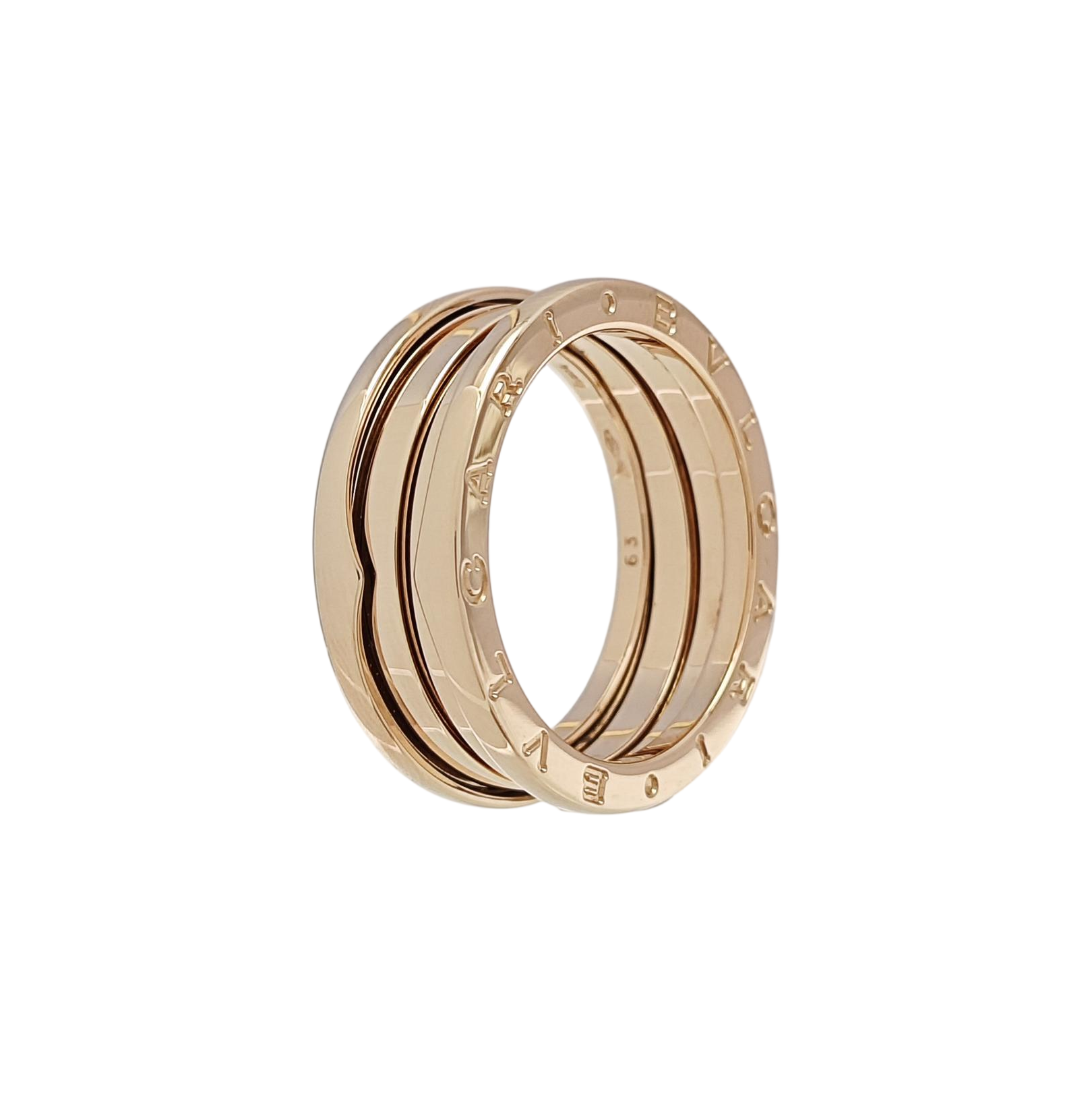B.ZERO1 18k Rose Gold Ring EU 63