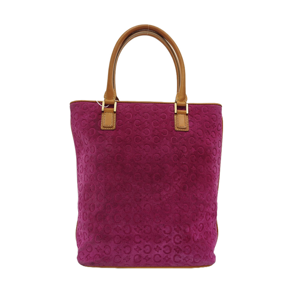 Suede Top Handle Bag Pink
