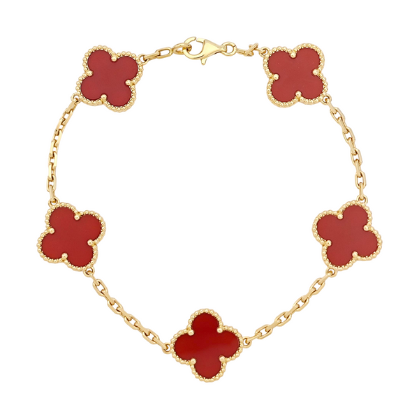 Vintage Alhambra 18k Gold Bracelet