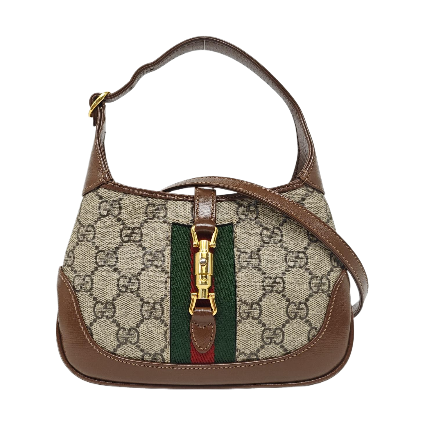 Jackie 1961 Mini Monogram Coated Canvas Beige