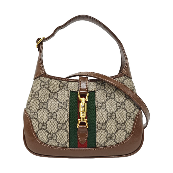 Jackie 1961 Mini Monogram Coated Canvas Beige