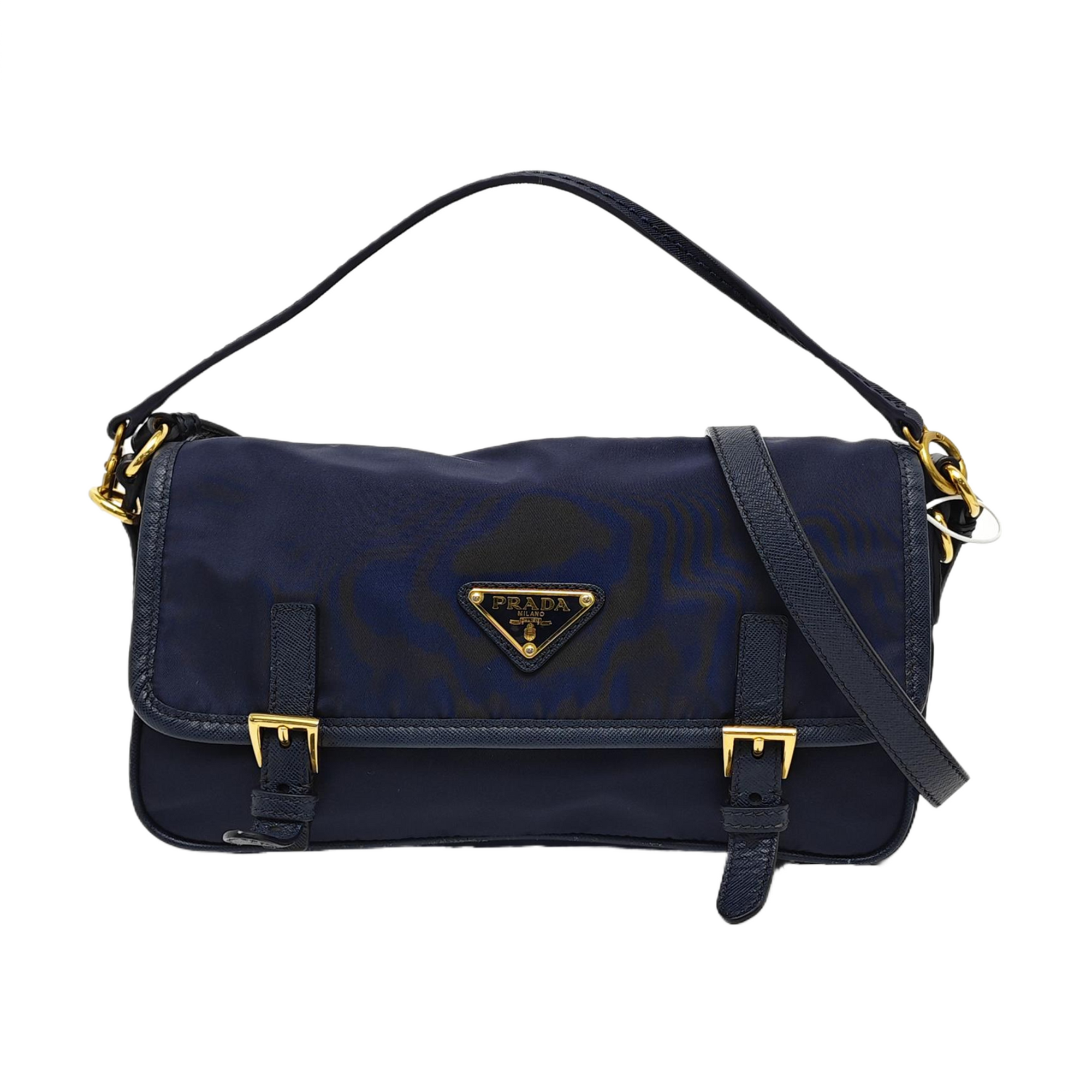 Nylon Crossbody Bag Blue