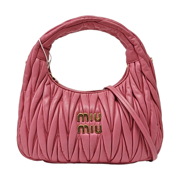 Wander Matelassé Small Quilted Lambskin Pink