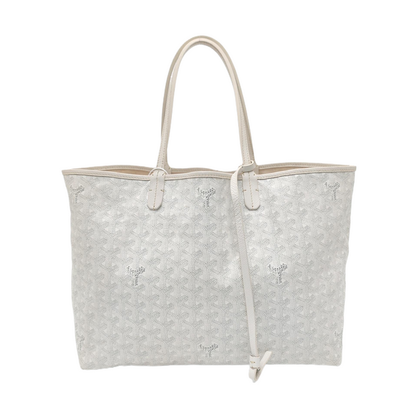 Authenticated pre-owned  Saint Louis PM Coated Canvas White - Tote Bag at Looply