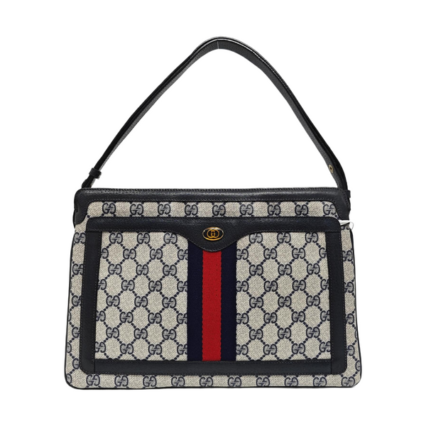 Ophidia Medium Monogram Coated Canvas Beige