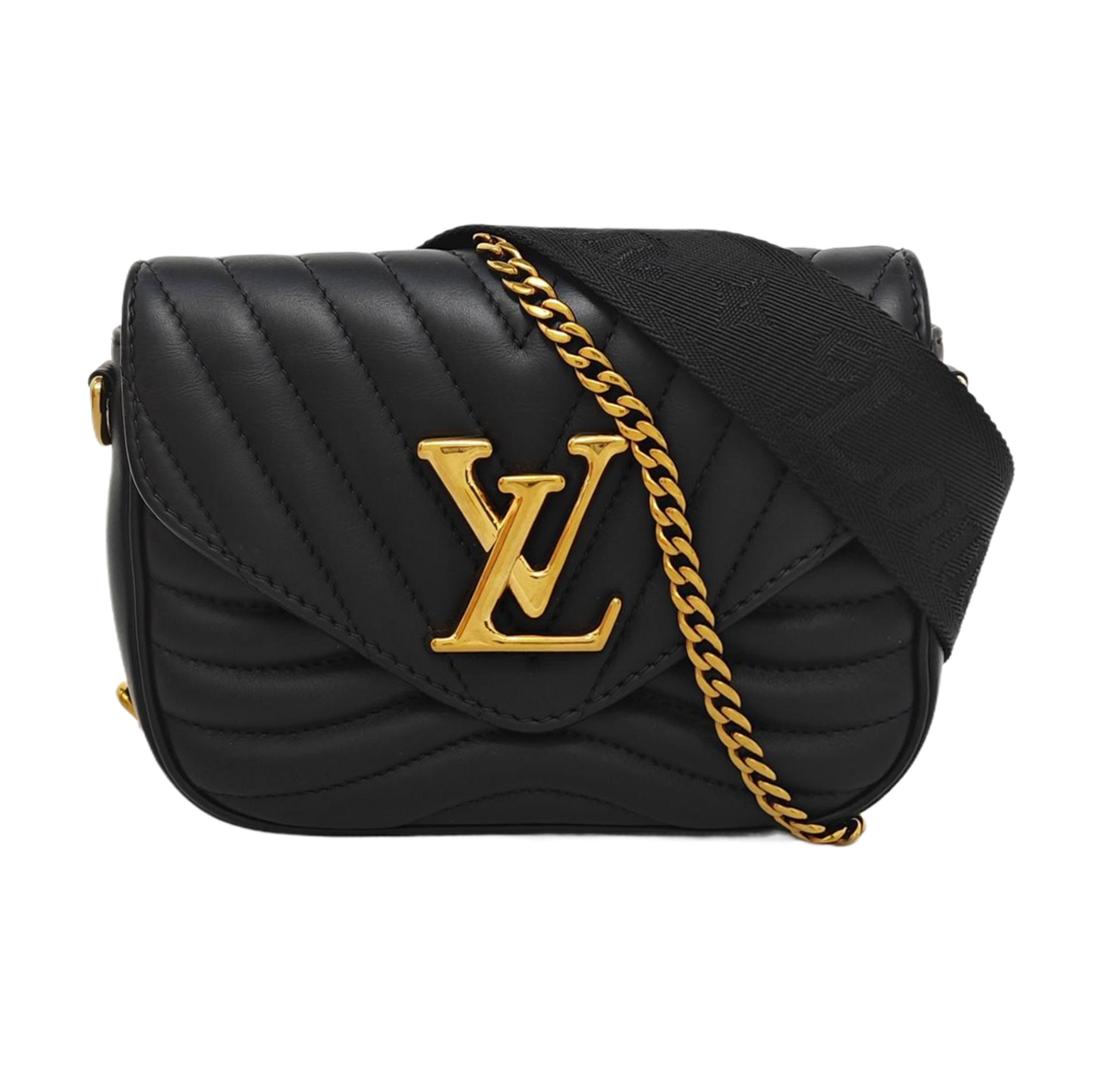 NEW WAVE Quilted Calfskin Black
