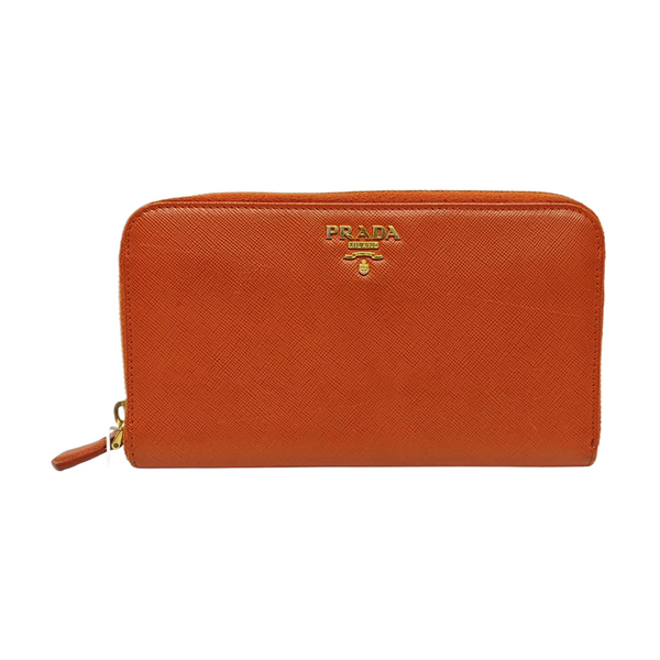 Saffiano Calfskin Wallet Orange