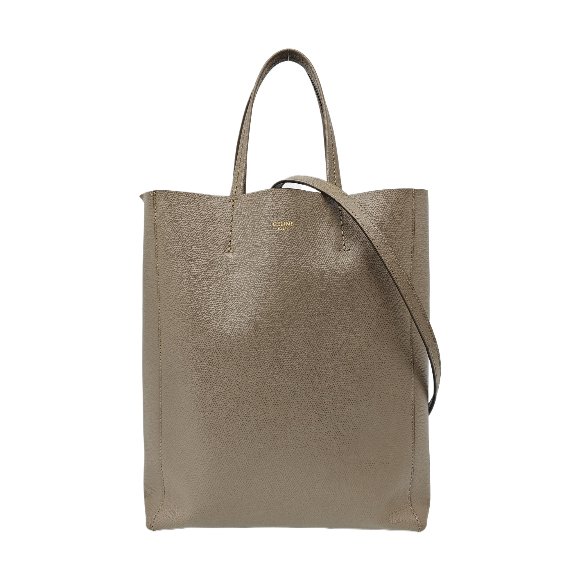VERTICAL CABAS Mini Calfskin Gray
