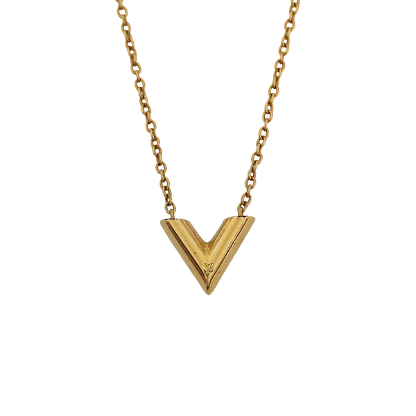 ESSENTIAL V Brass Gold Necklace